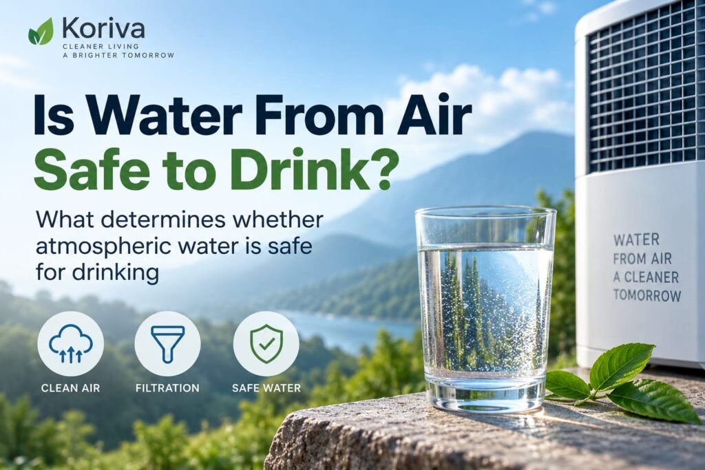is water from air safe to drink