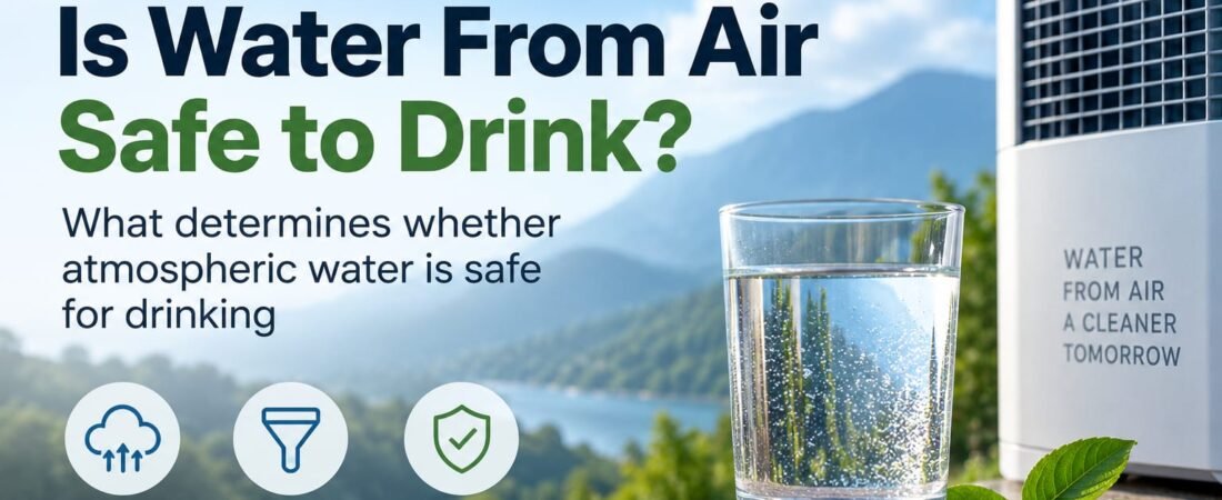 Is Water From Air Safe to Drink? What You Need to Know